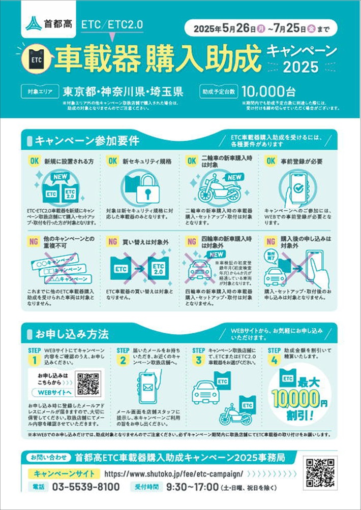 ETC車載器購入助成キャンペーン！！2025！！ | ダイハツ東京