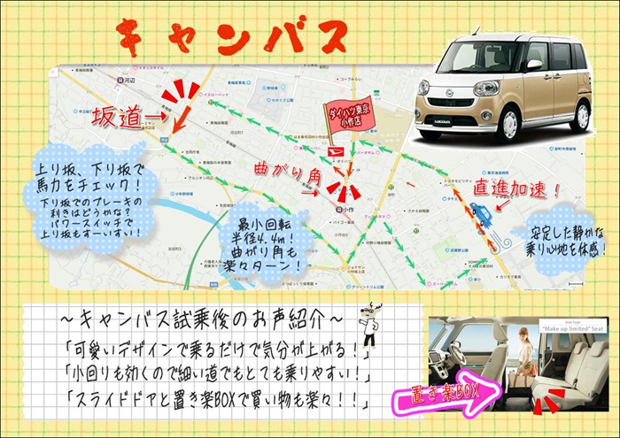 試乗車キャンバスのススメ ダイハツ東京